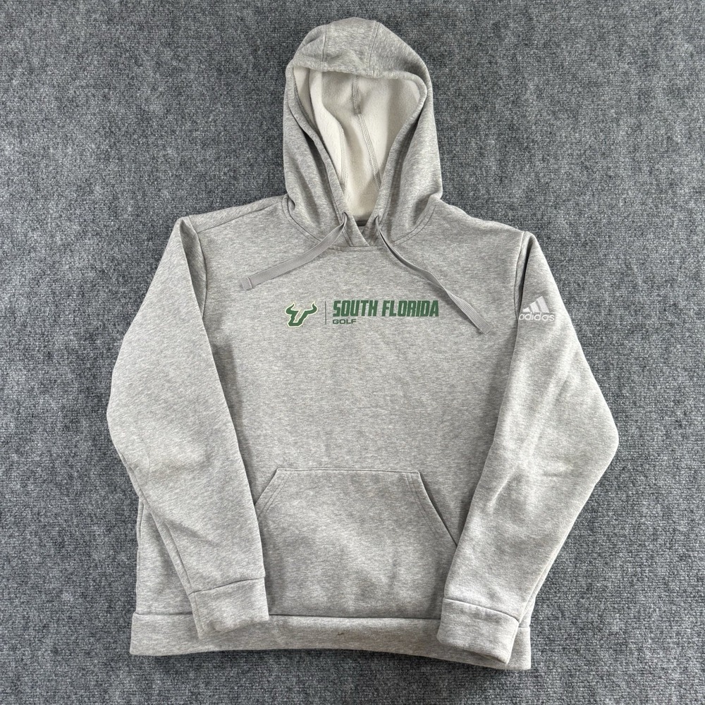 Adidas University Of South Florida Bulls Golf Hoodie Fleece Women's Size Large